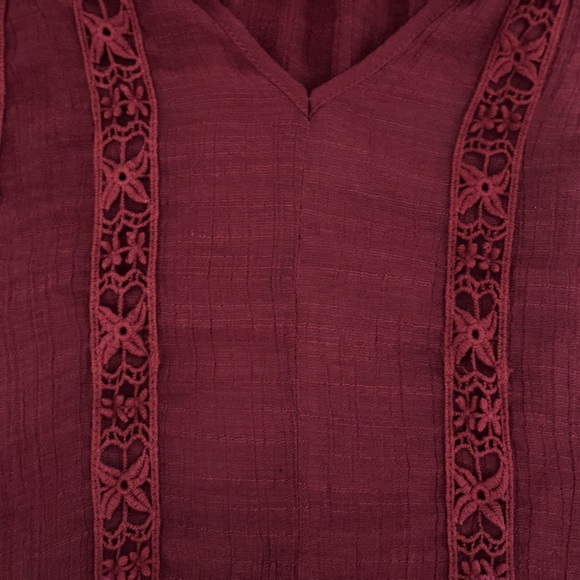 5 for $8-Lace Detail Blouse - Picture 3 of 4